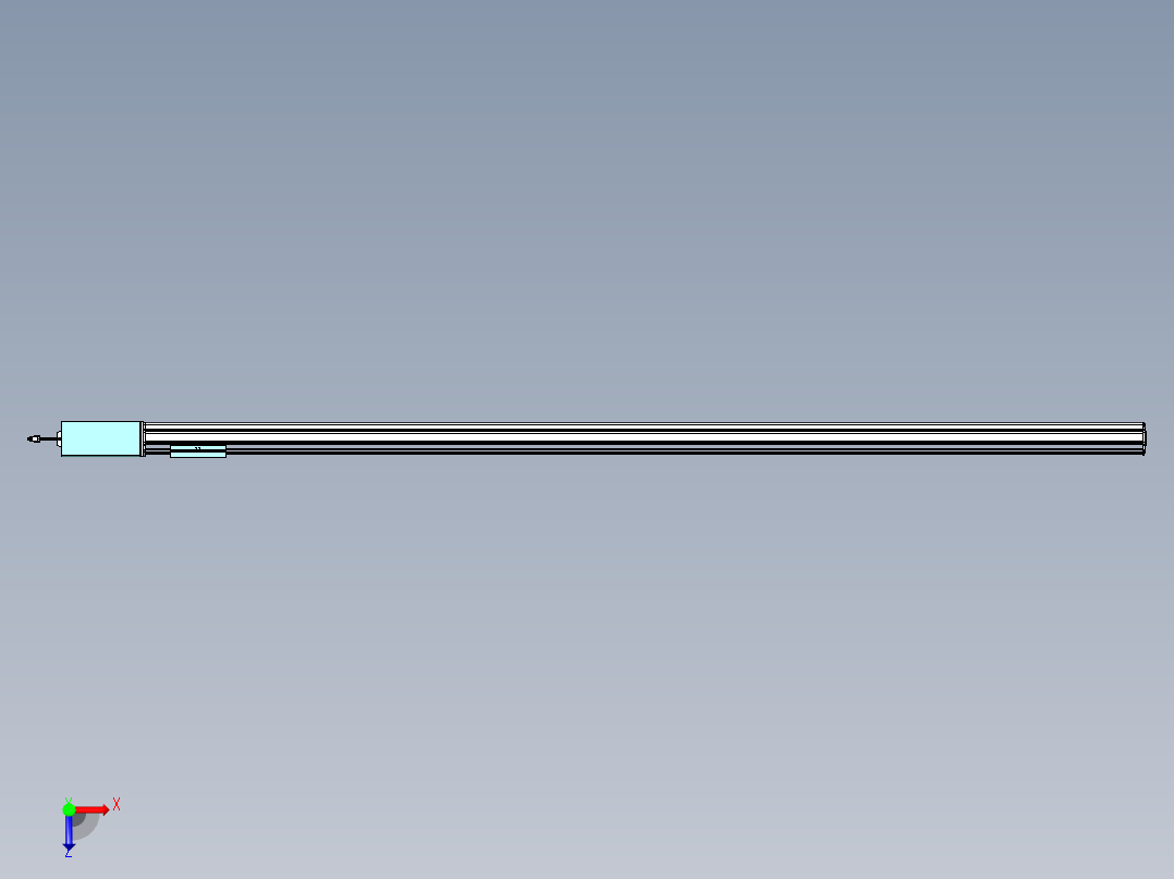 威洛博VBF同步带传动一般环境VBF14-L45-S2200-BR-ZP75-C3俯视图