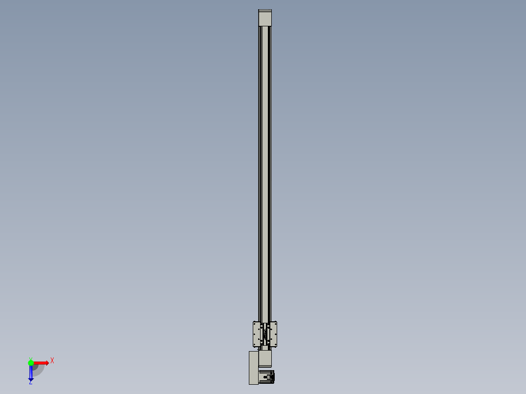 威洛博直线电机模组EB8-L100-S1750-BR-P75-MS3俯视图