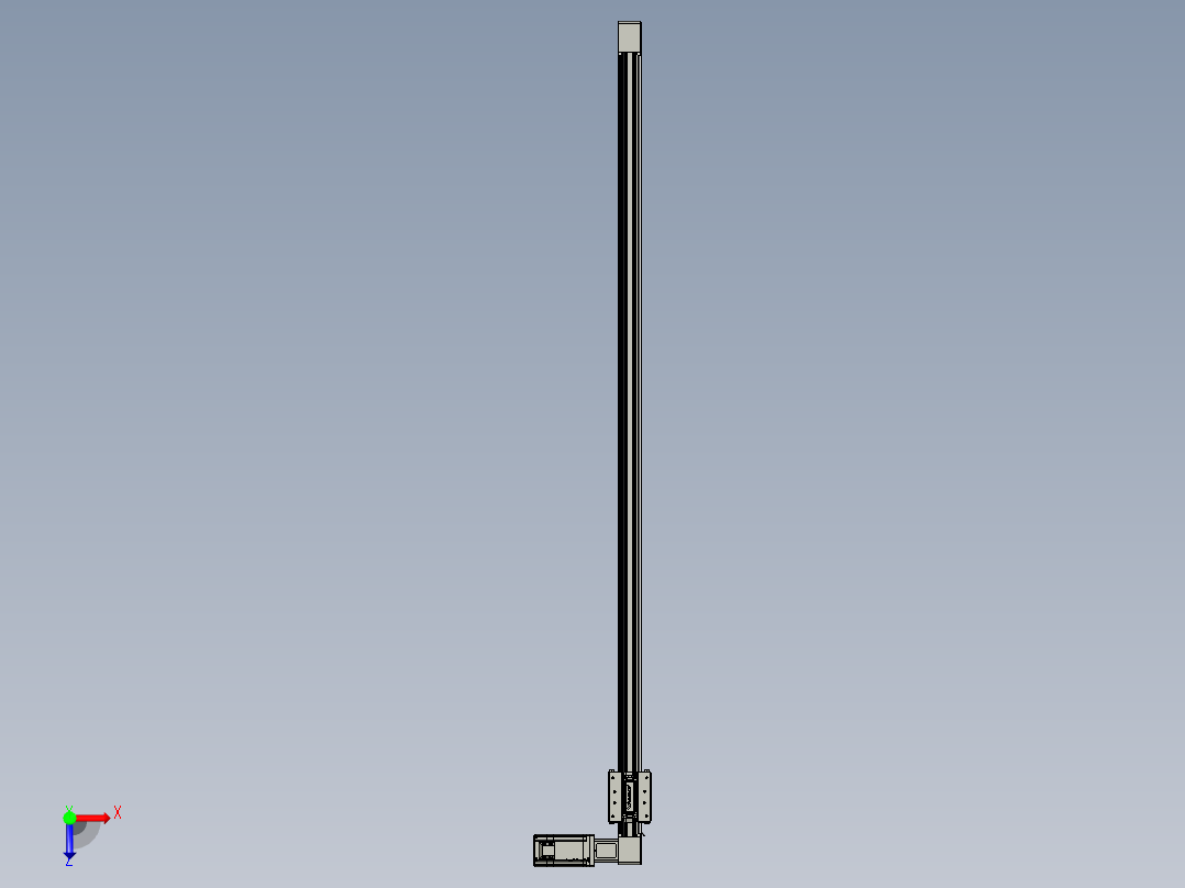 威洛博直线电机模组EB4-L80-S1250-R-57-MS3俯视图