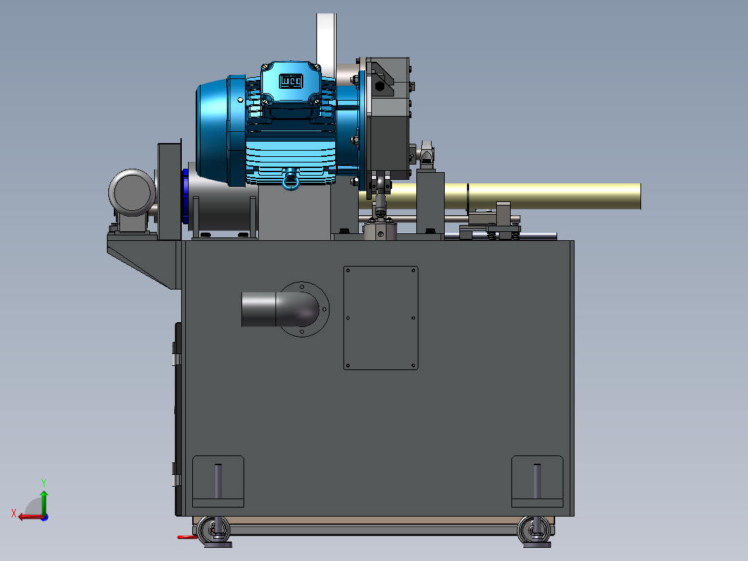 单卡盘切管机sw20后视图