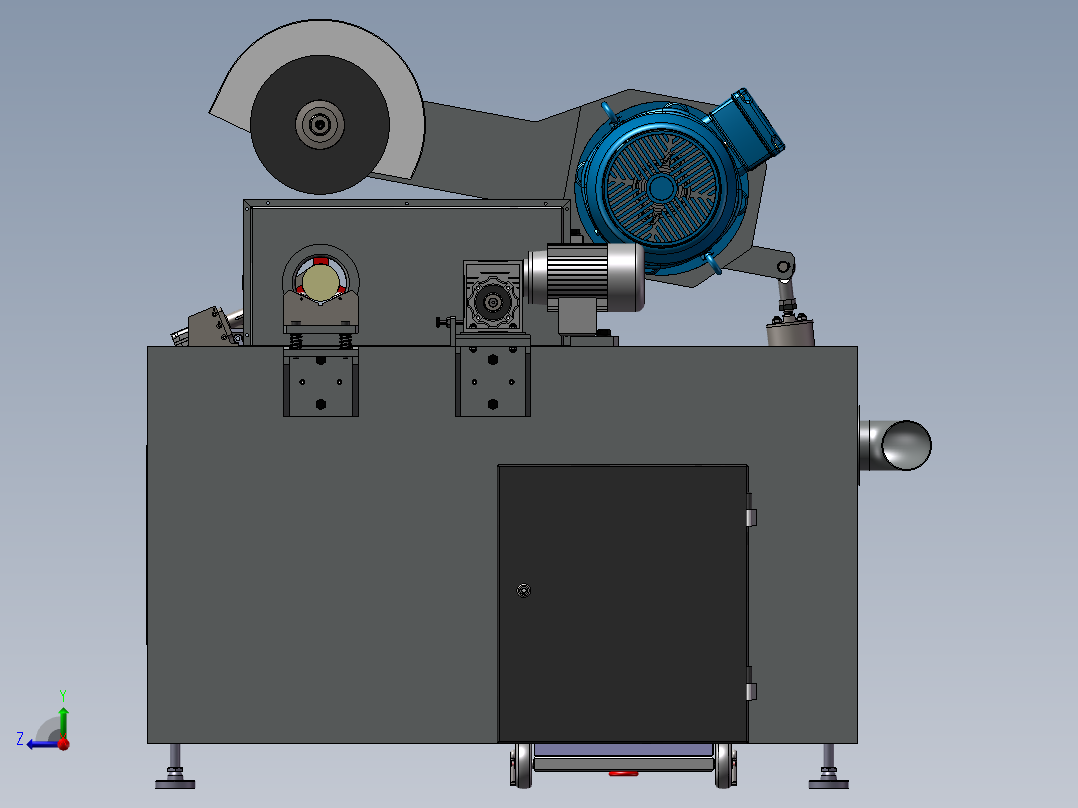 单卡盘切管机sw20右视图