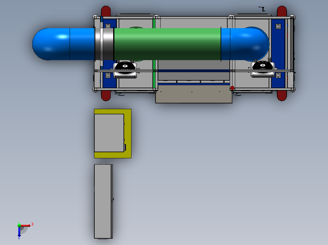 直流电机测试老化机sw18可编辑俯视图