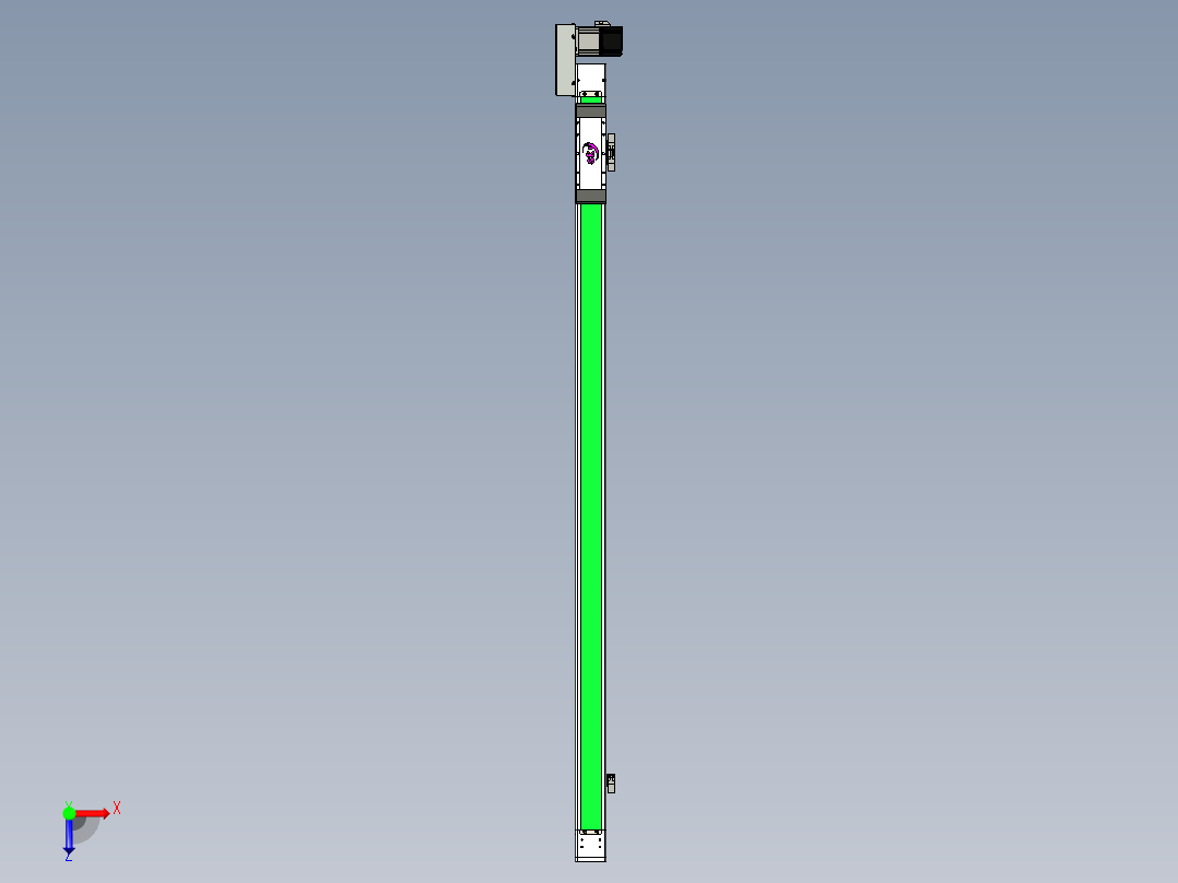 同步带滑台-欧规BC6H-L60-S1300-L-ZP40-D3俯视图