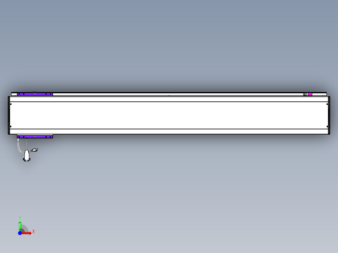 威洛博VL系列直线电机模组-VL17E2-S1200前视图