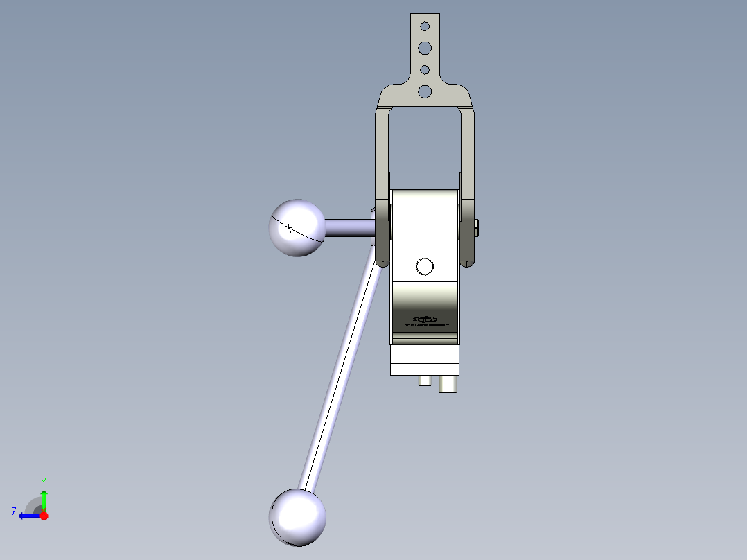 德克斯TUNKERS气缸数模V50.1 Z A10 T12 5~44_GRAD右视图