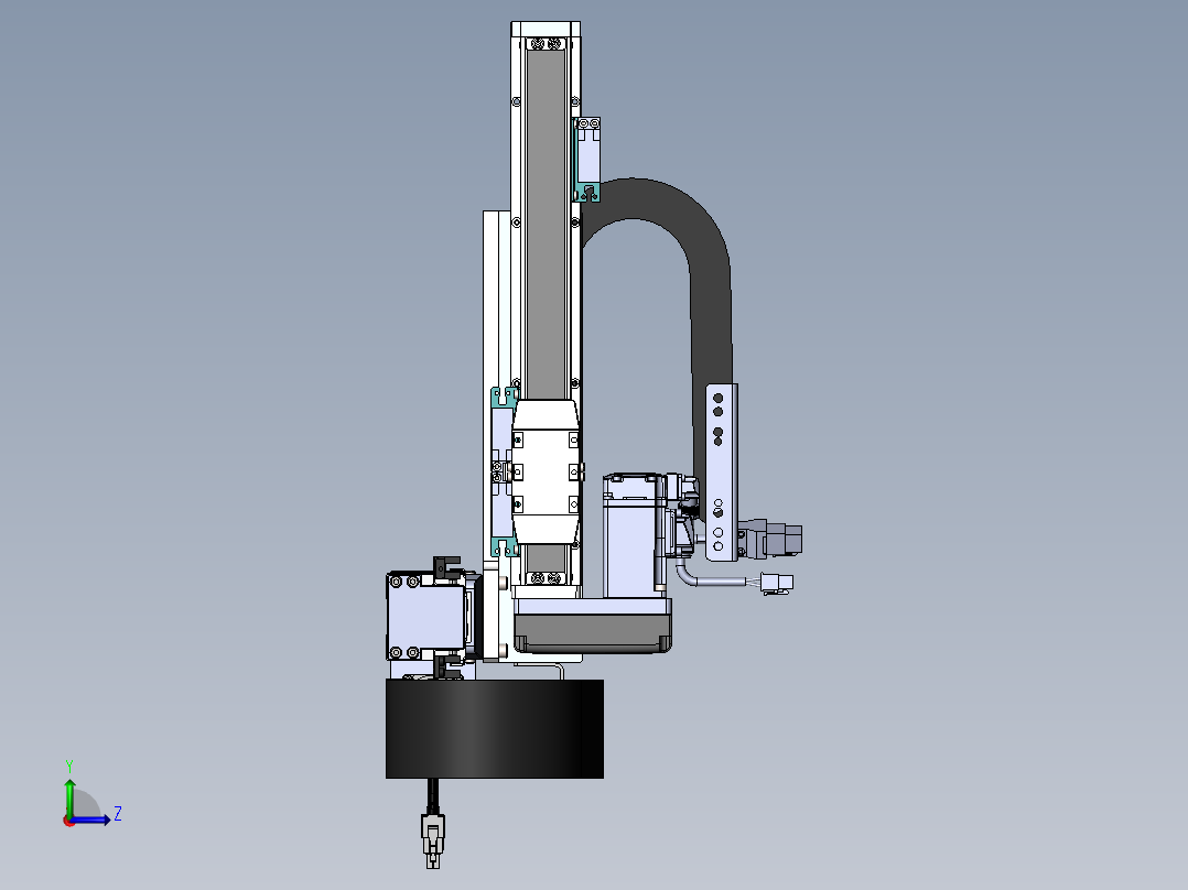 内嵌直交机械手XYG系列XYG210-A3左视图