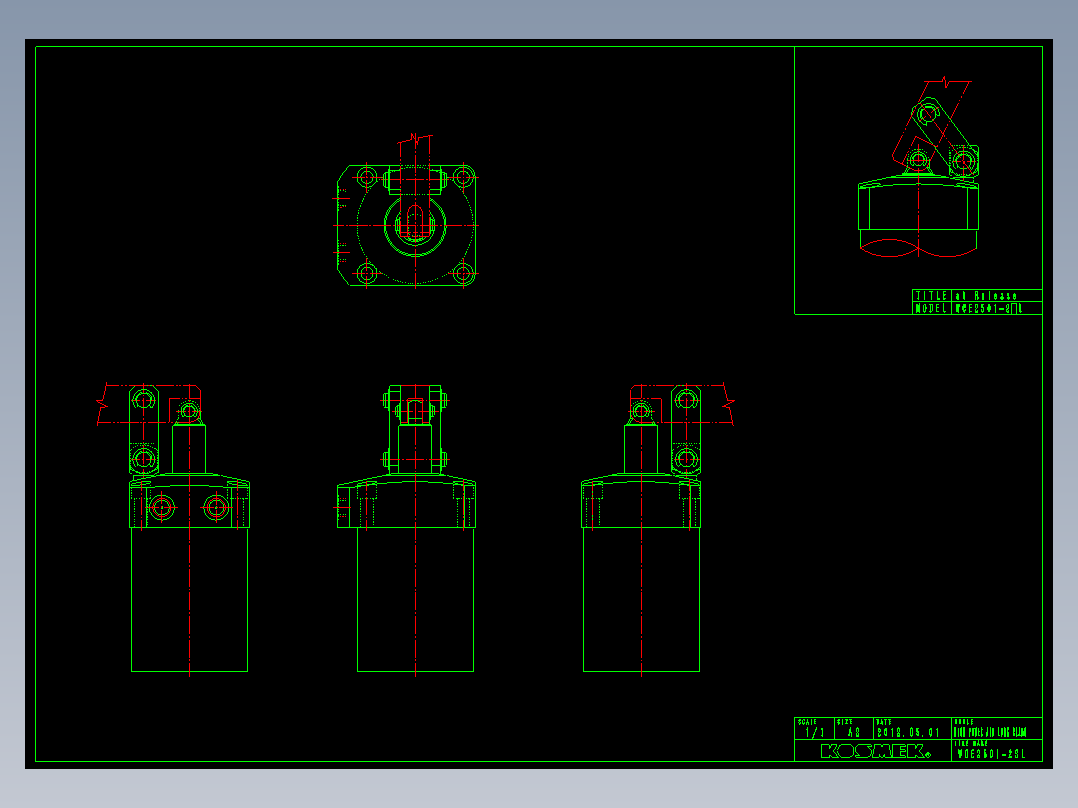 KOSMEKWCE2501-2SL多系列多零件图纸模型多系列多零件图纸模型