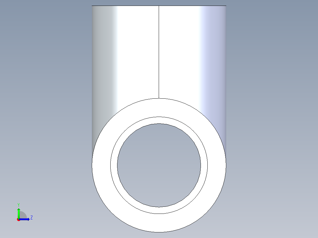 CPVC管件01-Sch80_Tee_SxSxS_9801-005_0.5in左视图