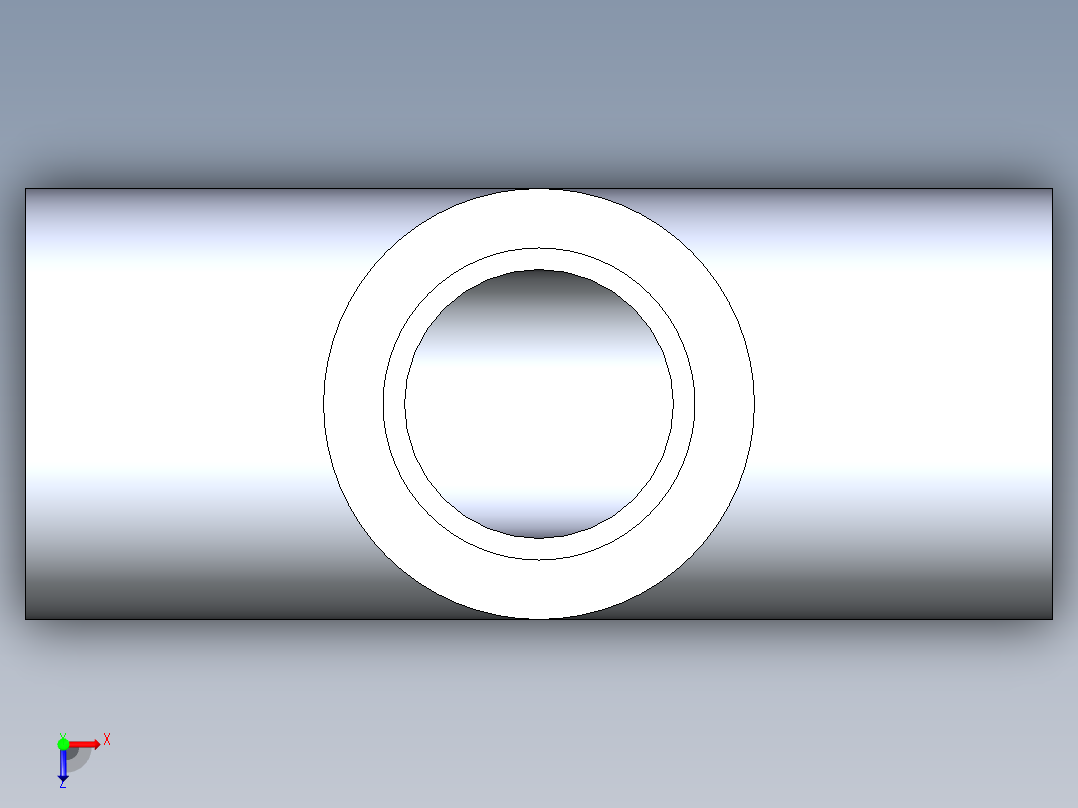 CPVC管件01-Sch80_Tee_SxSxS_9801-005_0.5in俯视图