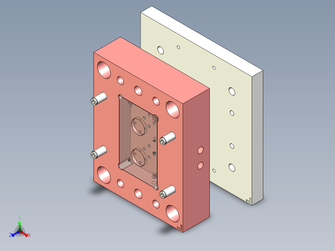 电风扇旋钮注塑模具设计正等轴测图
