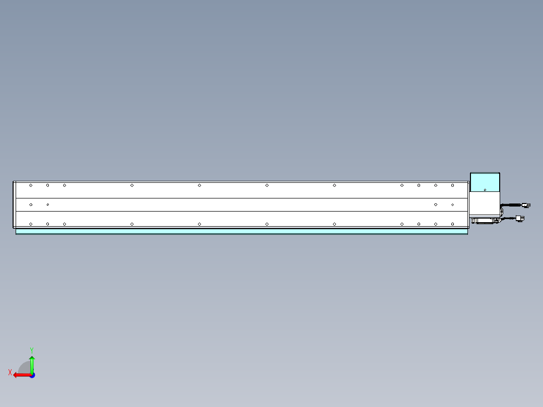 威洛博VBC同步带传动一无尘环境VBC14-L45-S1050-BRU-ZP75-C3后视图