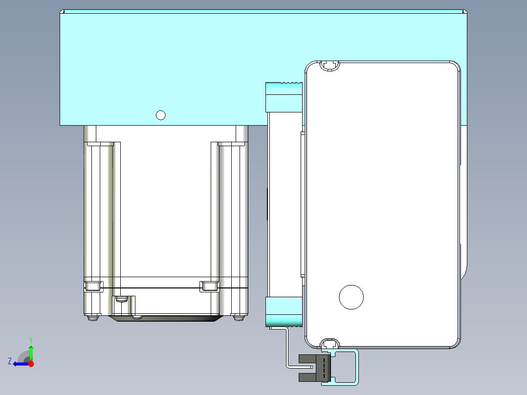 威洛博VBC同步带传动一无尘环境VBC14-L45-S1050-BRU-ZP75-C3右视图