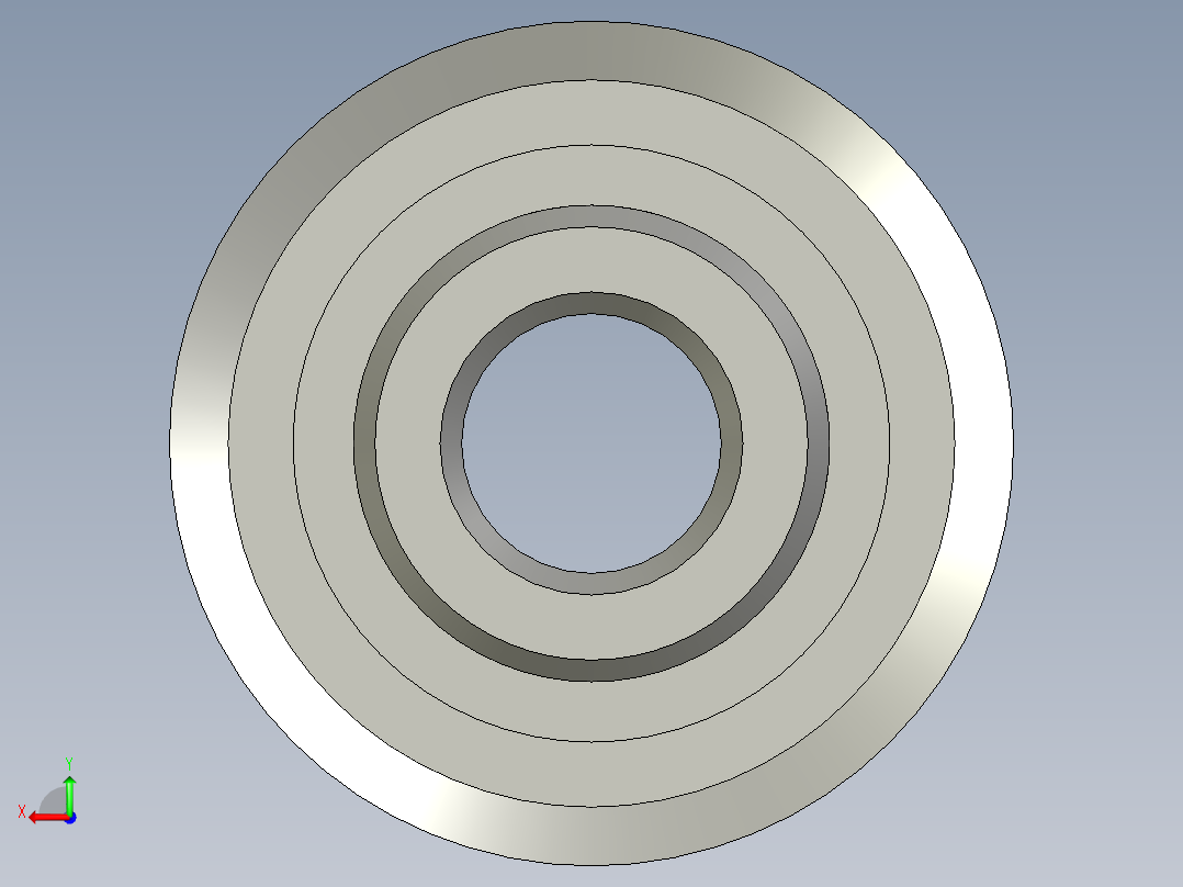 17T HTD 3M双宽同步带轮--stp三维 3d模型设计图后视图