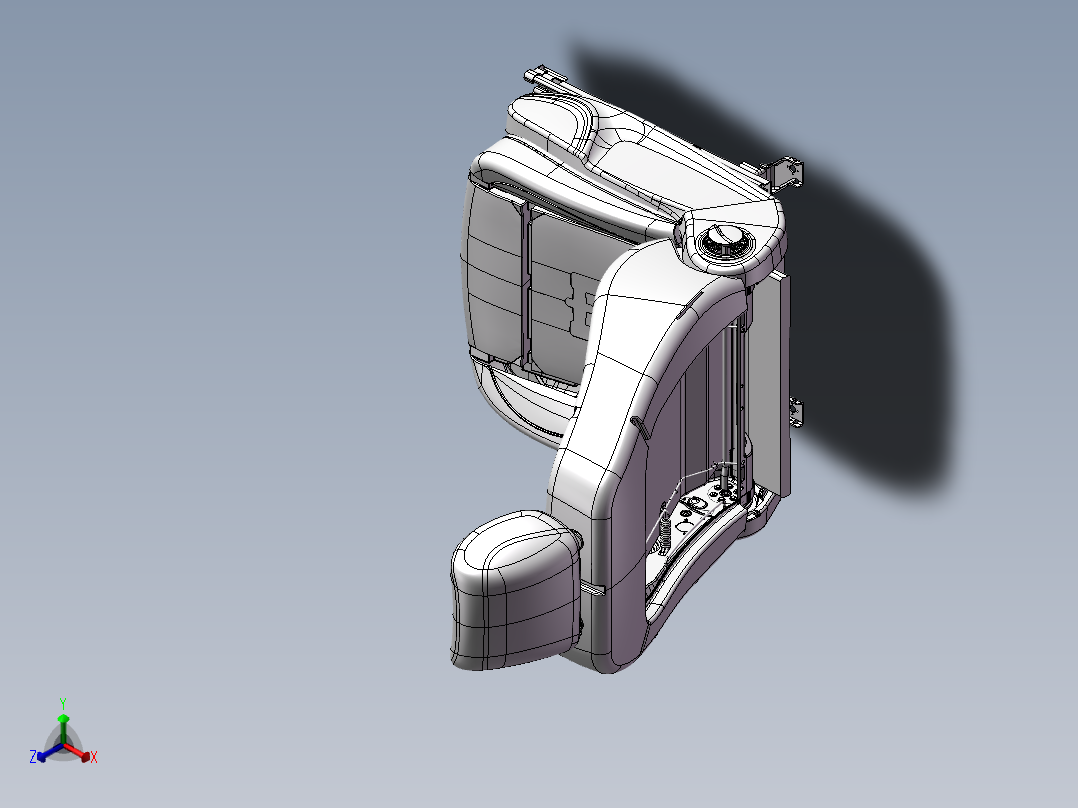 汽车座椅，汽车内饰件==490227==50正等轴测图