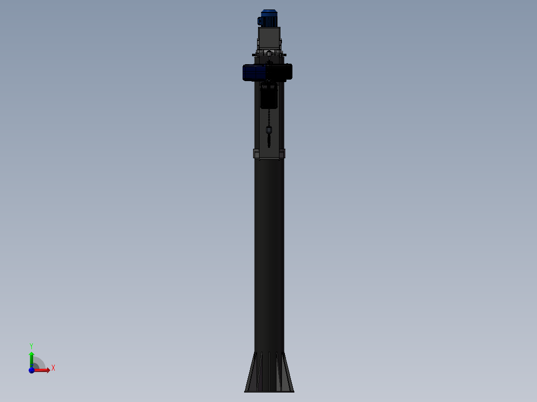 悬臂吊设计前视图