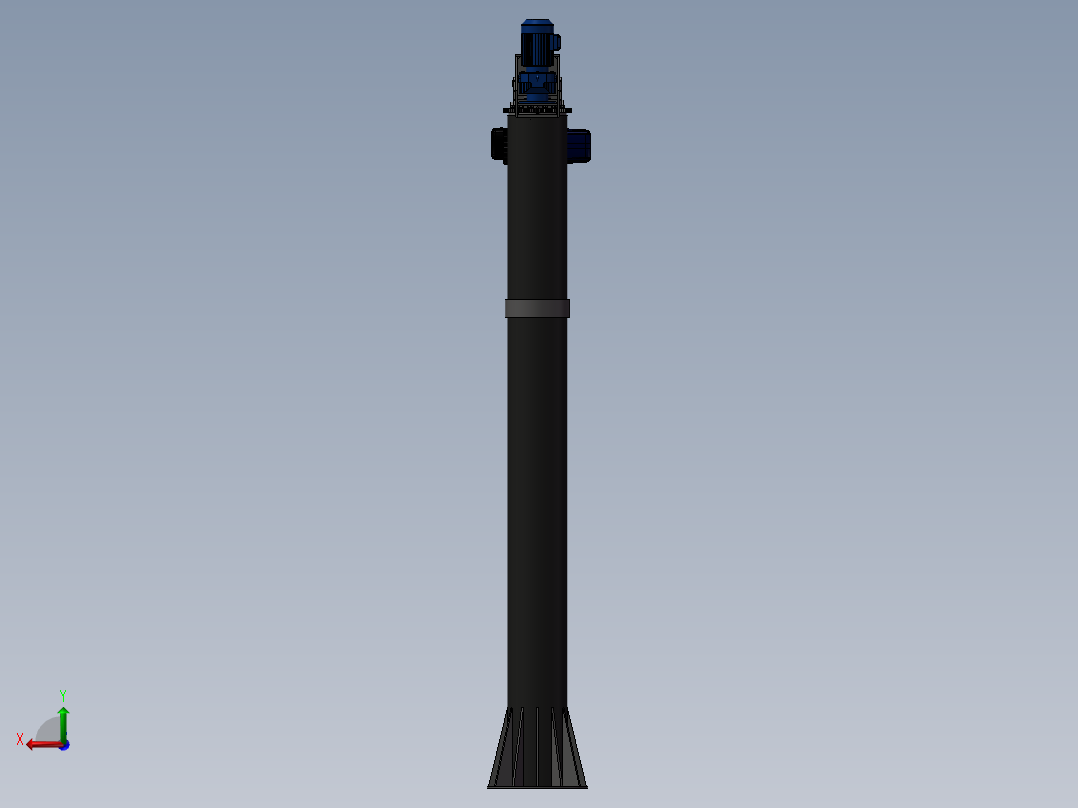 悬臂吊设计后视图