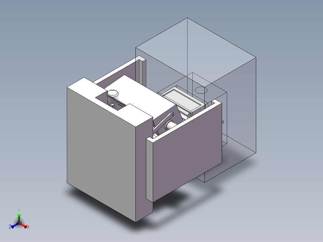 微型注塑机正等轴测图