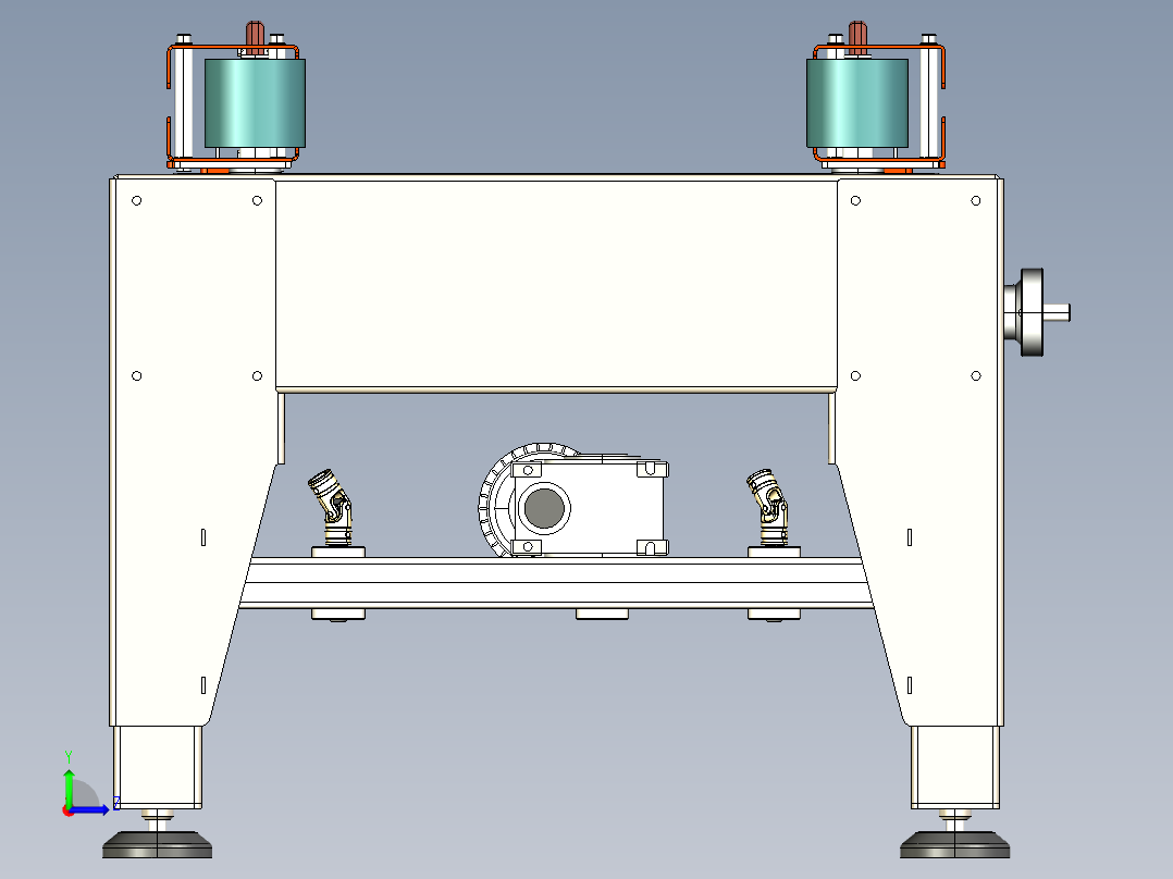 全自动封箱机ProE5.0.zip左视图