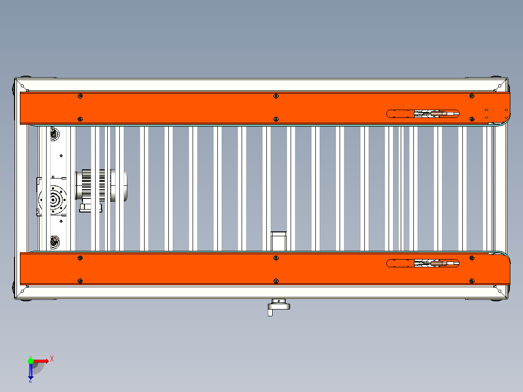全自动封箱机ProE5.0.zip俯视图