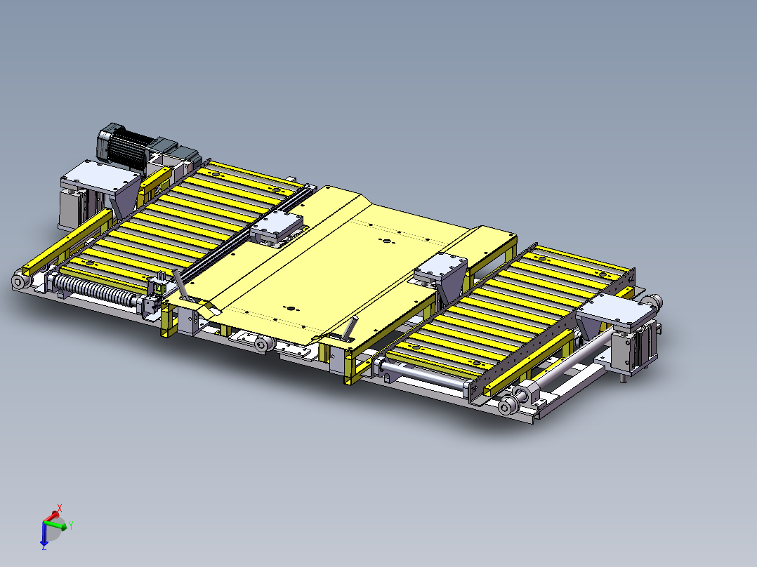 双工位移栽辊道门板码垛装箱工作站（sw19+工程图)