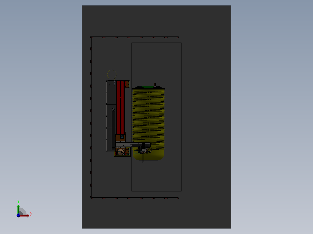 筒体环缝机器人自动焊接工作站sw12可编辑前视图