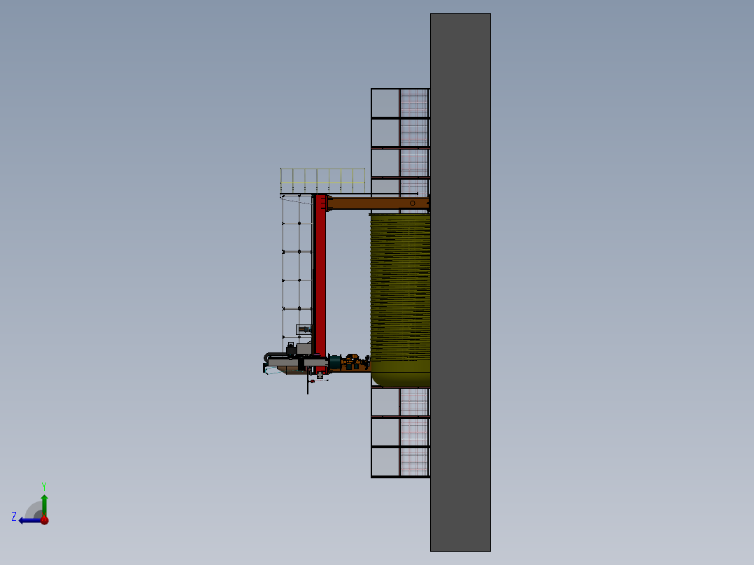 筒体环缝机器人自动焊接工作站sw12可编辑右视图