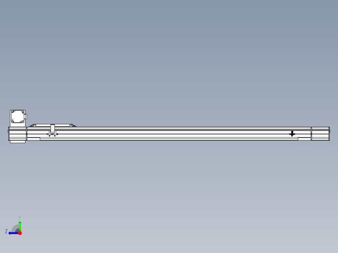 Toyo东佑达直线模组-M65-S-1100-LU-T40-C4右视图