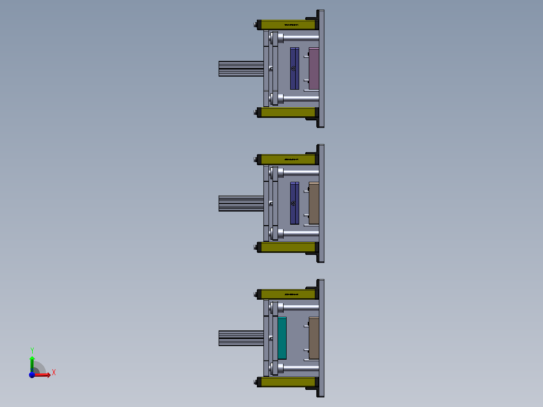 贴胶组装镜片治具前视图