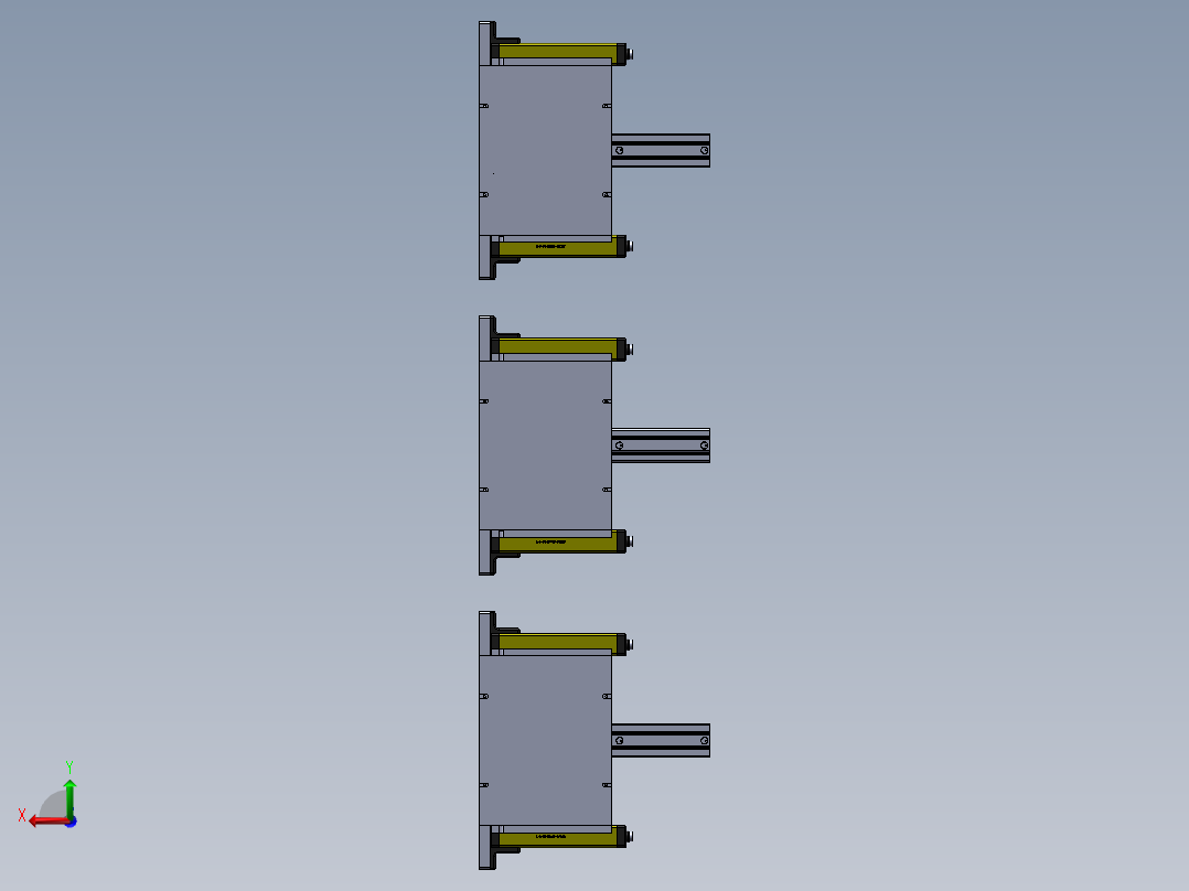 贴胶组装镜片治具后视图