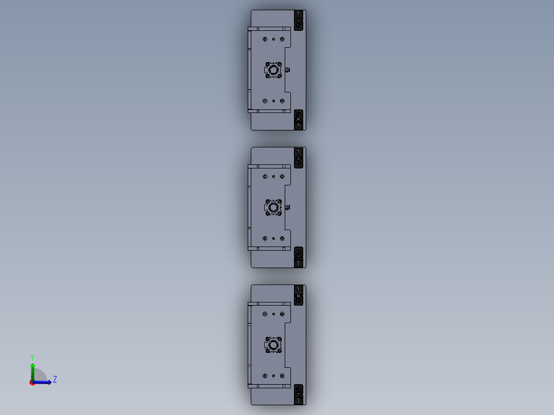 贴胶组装镜片治具左视图
