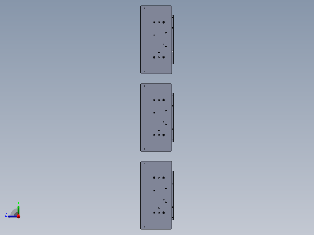 贴胶组装镜片治具右视图