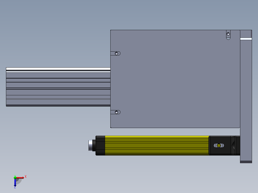 贴胶组装镜片治具俯视图