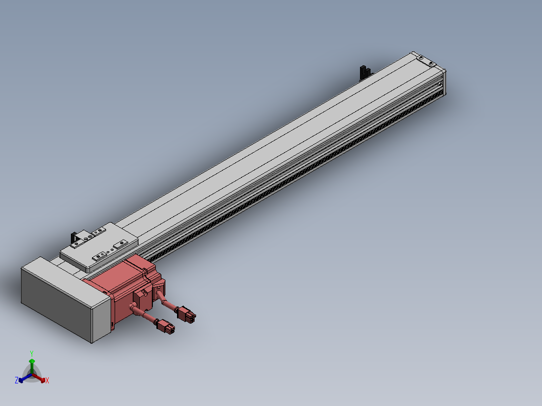 精密模组MY60-T10-550L-BL-P20B-C4-C正等轴测图