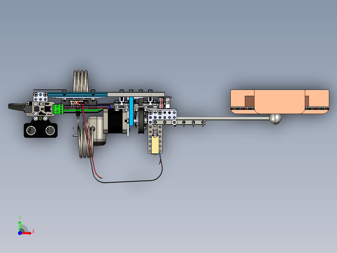 935音乐机器人PROE设计前视图