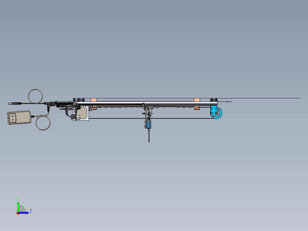 935音乐机器人PROE设计左视图