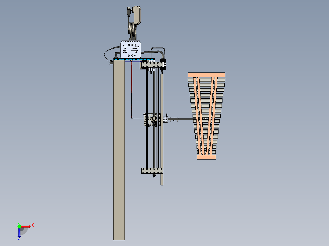 935音乐机器人PROE设计俯视图