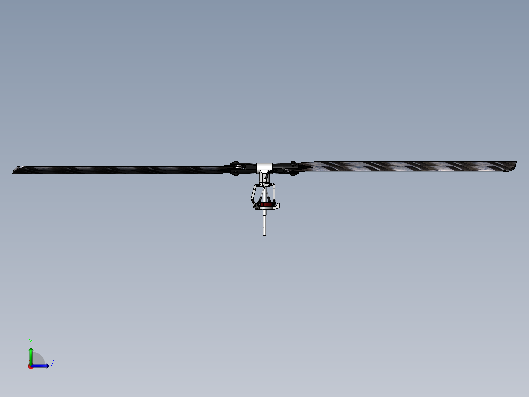 Trex 500 RC遥控直升机旋翼左视图