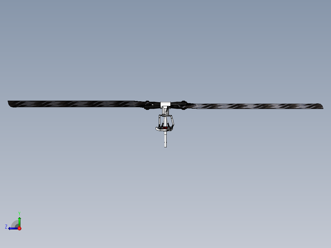 Trex 500 RC遥控直升机旋翼右视图