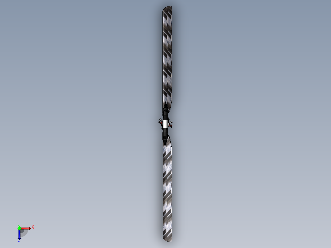 Trex 500 RC遥控直升机旋翼俯视图