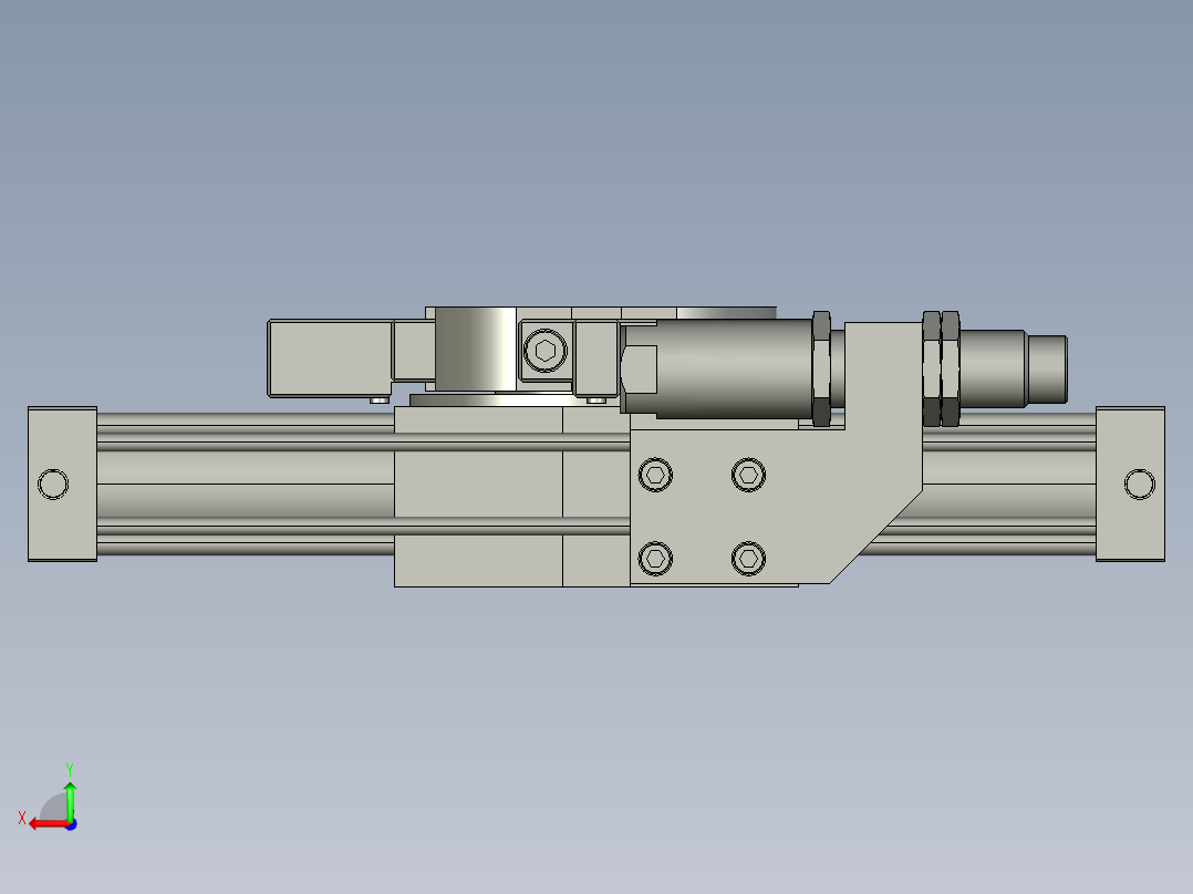 旋转气爪PRY40S-90后视图
