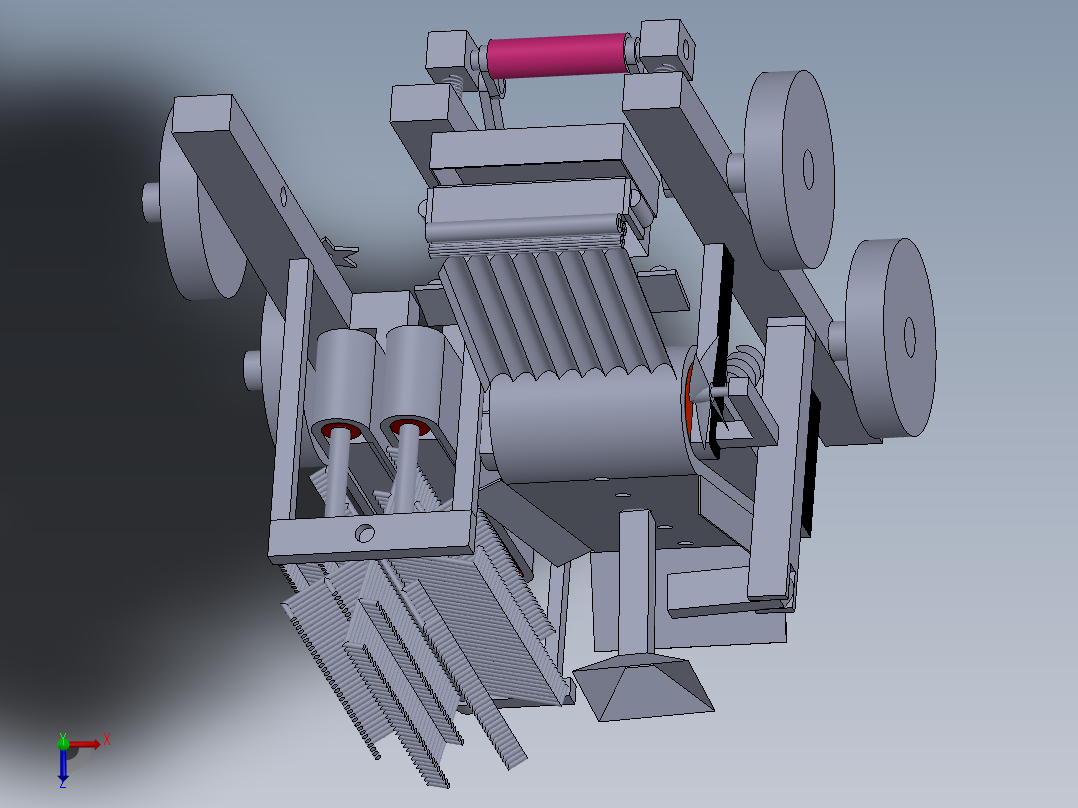 豌豆收割播种一体机第二版俯视图