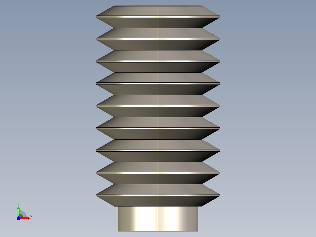 紧固件-STEP 0.3125 Allen Screw前视图