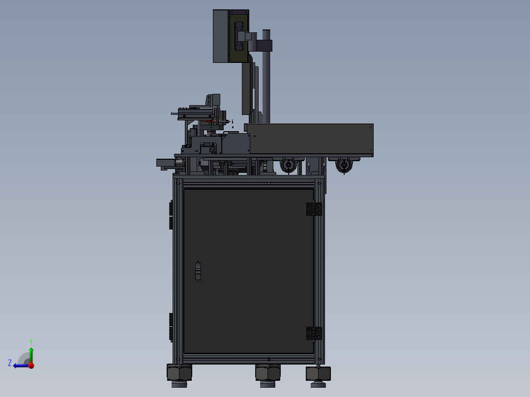电阻元件全自动组装机右视图