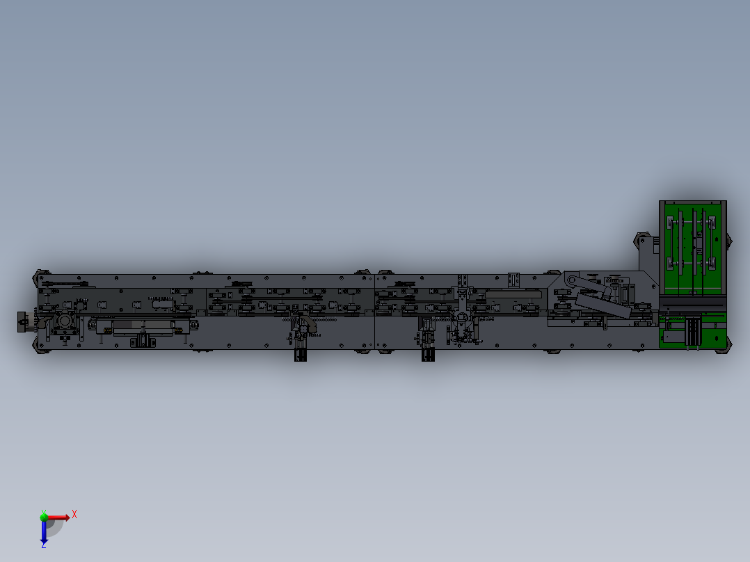 电阻元件全自动组装机俯视图