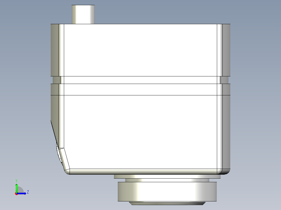 位置顯示器5561-3D多系列多零件图纸模型左视图