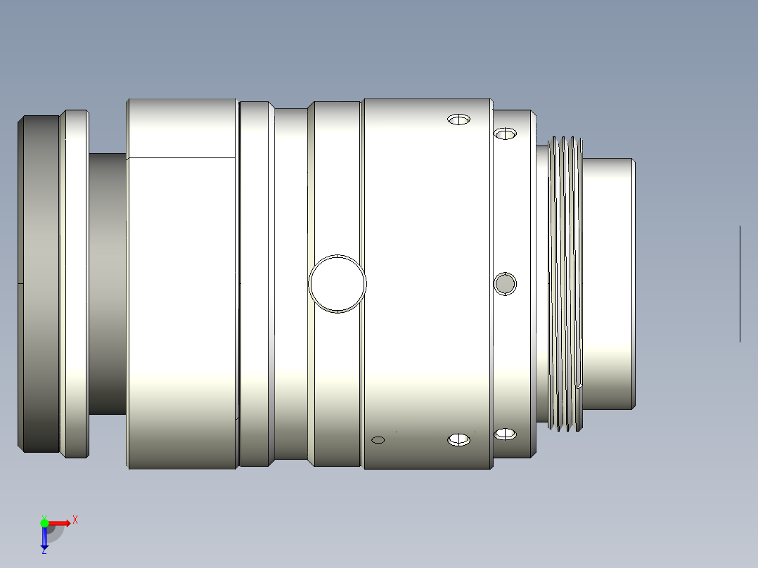 大恒相机镜头Daheng_HN-P-10M_3D_Modeling多系列图纸俯视图