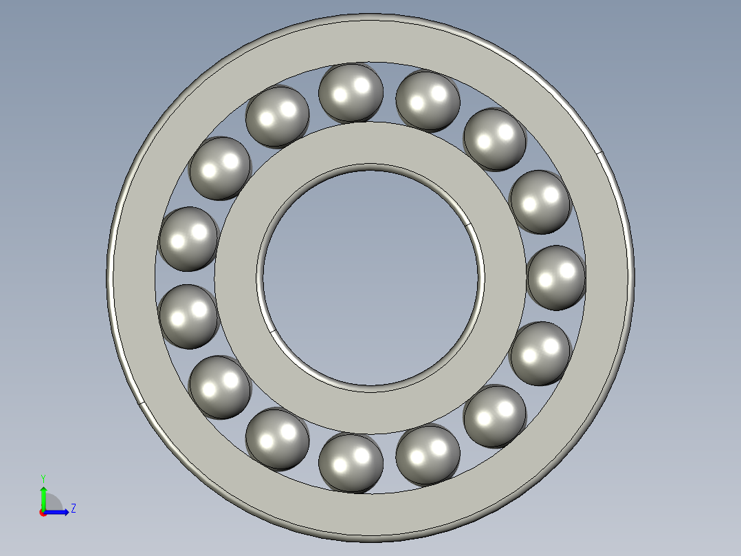 深沟球轴承6413左视图