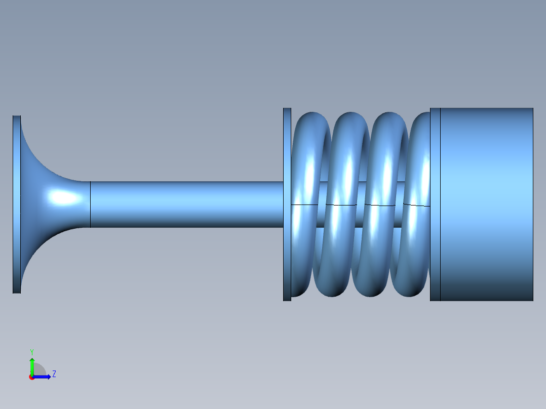 V6内燃机左视图