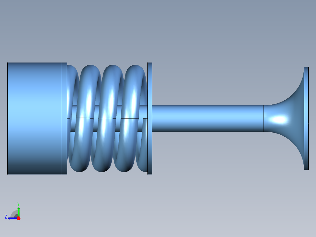 V6内燃机右视图