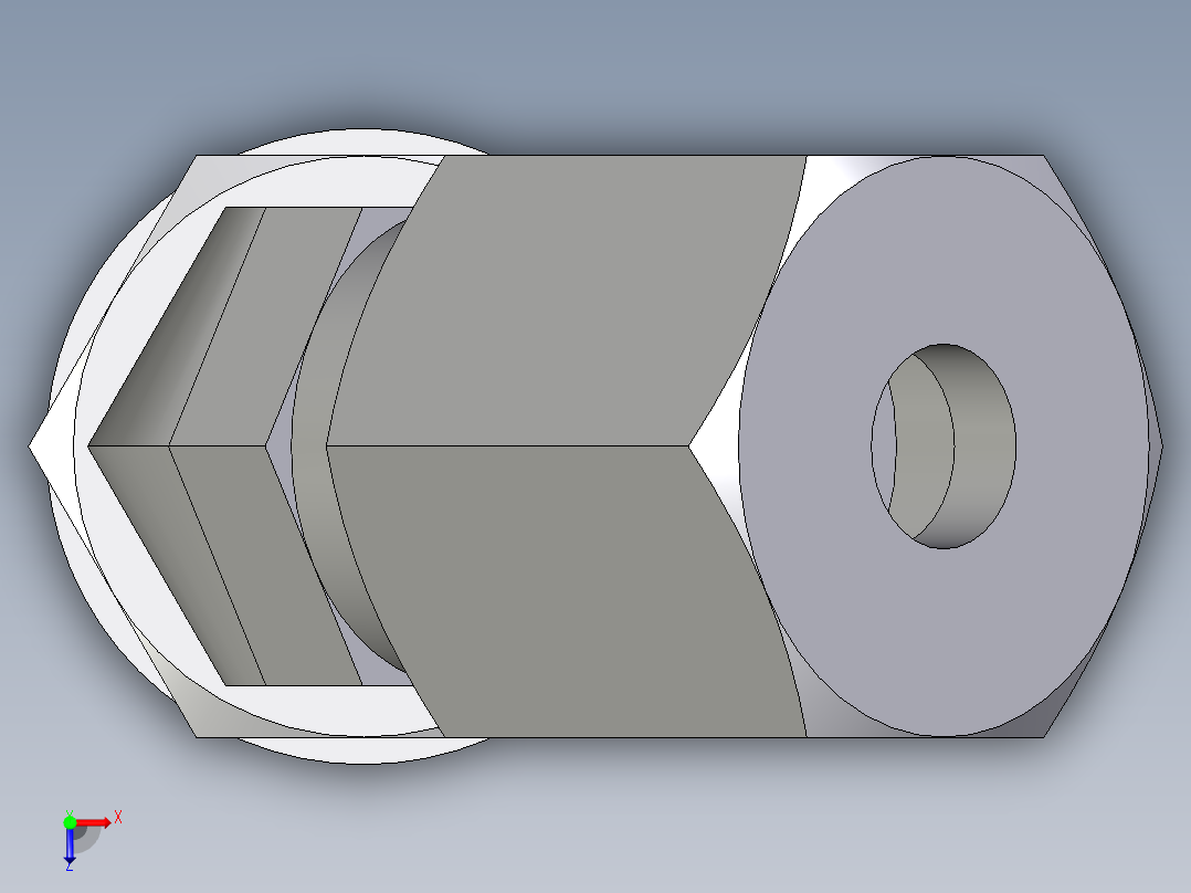 卡套式工业通用硬管接头EO_Adjustable_locknut_45_deg_elbow_VEE06SMCF俯视图